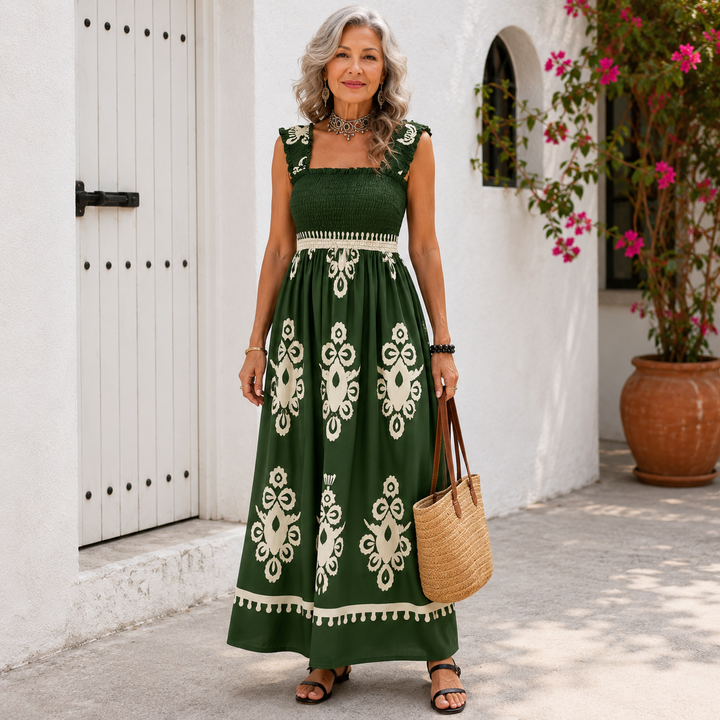 Women's Smocked Maxi Dress