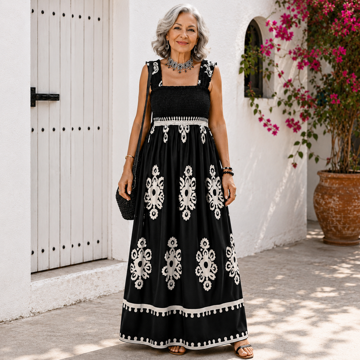 Women's Smocked Maxi Dress