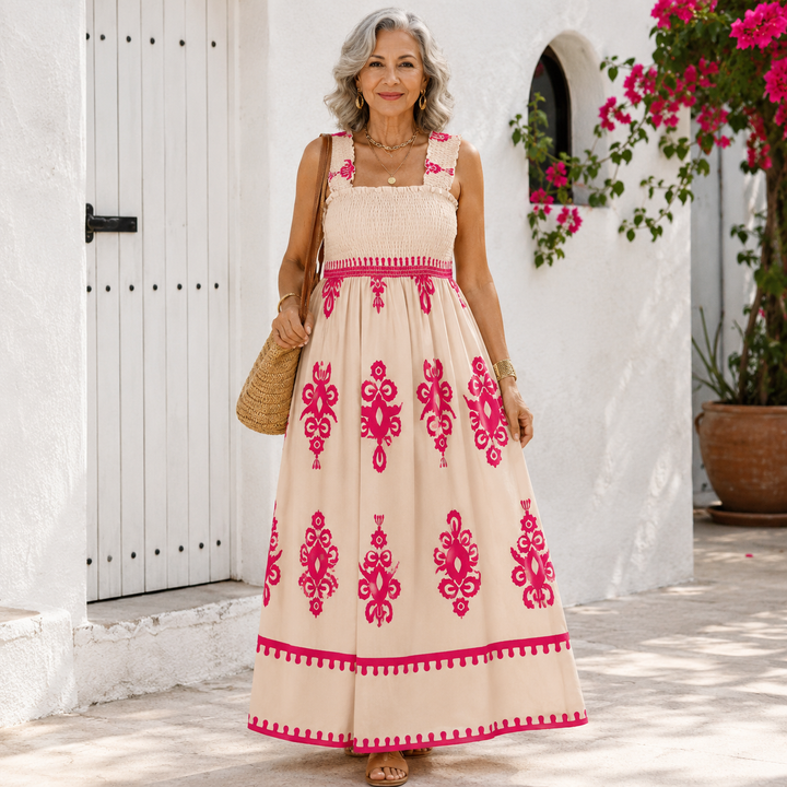 Women's Smocked Maxi Dress