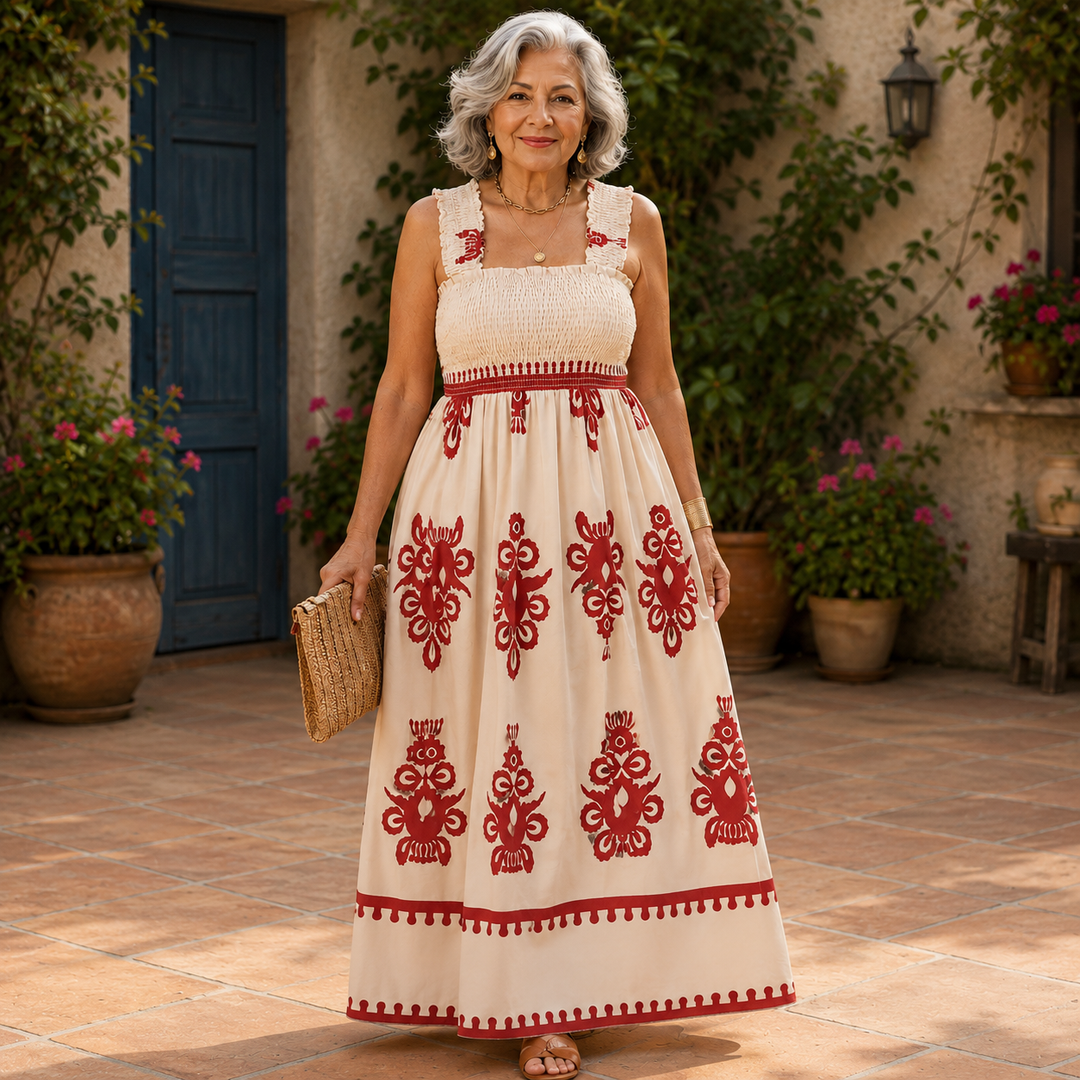 Women's Smocked Maxi Dress