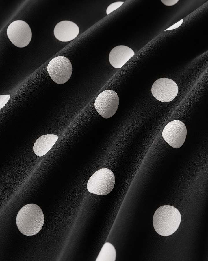 Women's Long Sleeve Polka Dot Dress