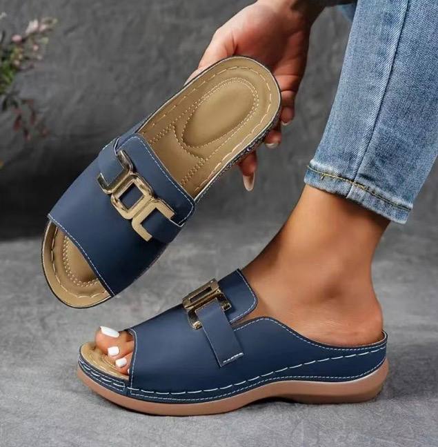 Women's Orthopedic Comfort Slip-On Sandals with Arch Support