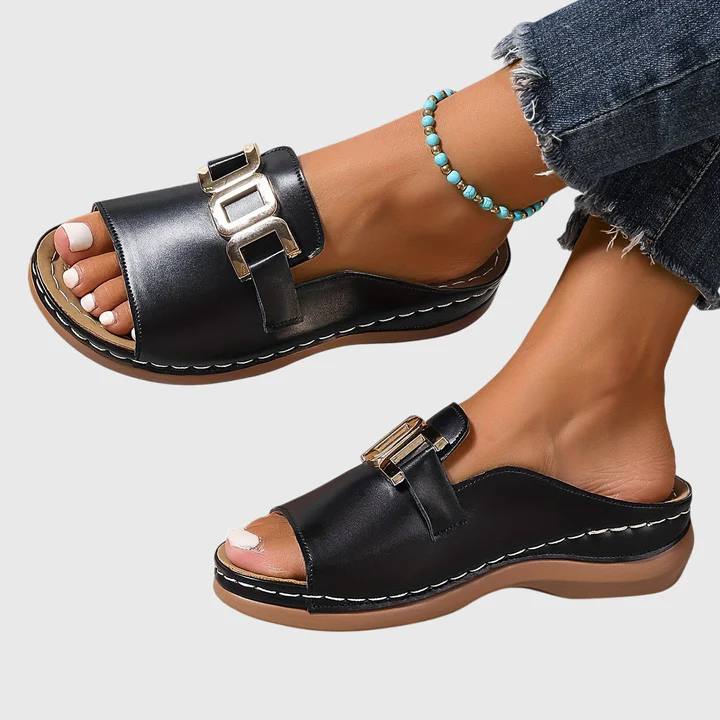 Women's Orthopedic Comfort Slip-On Sandals with Arch Support