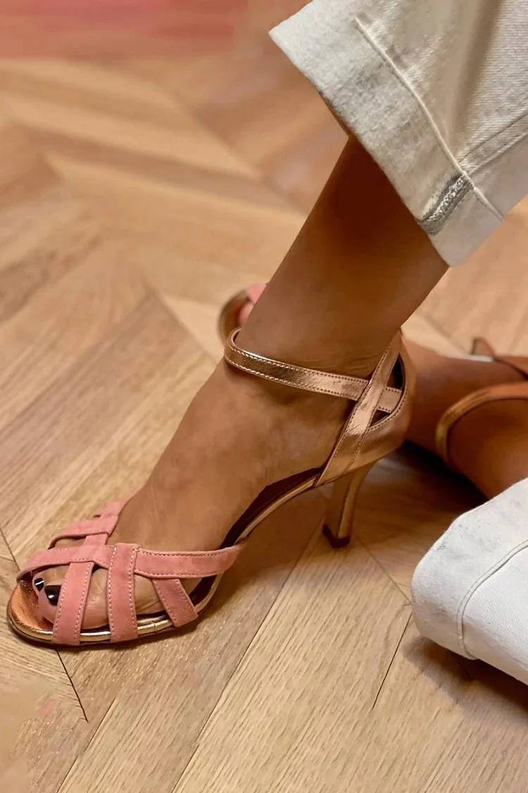 Women's Strappy Open-Toe Heel Sandals