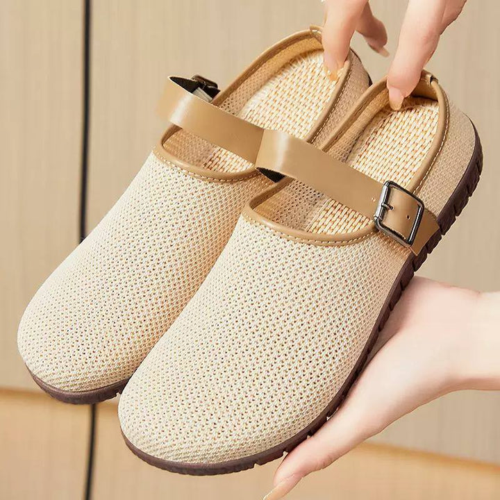 Women's Breathable Mesh Mary Jane Comfort Clogs