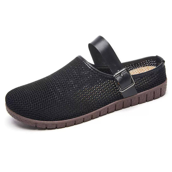 Women's Breathable Mesh Mary Jane Comfort Clogs