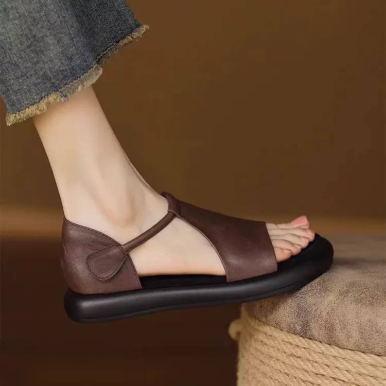 Women's Leather Fisherman Walking Sandals