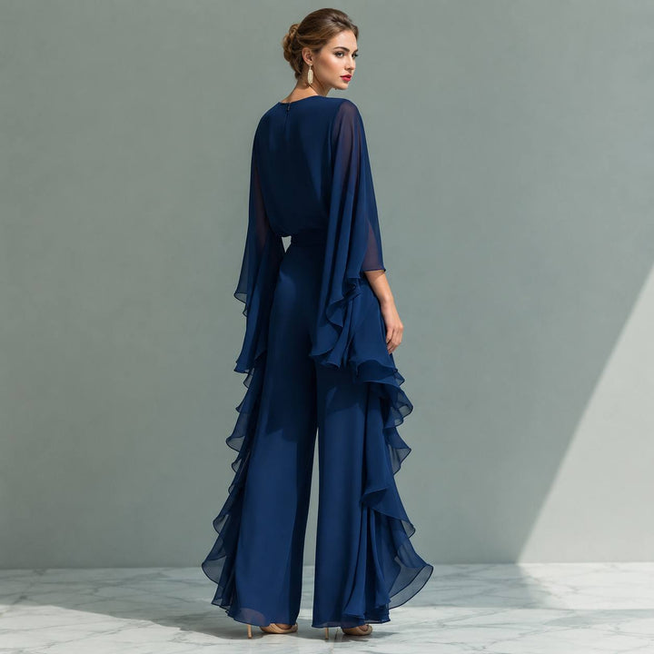 Women's Chiffon Layered Two Piece Set