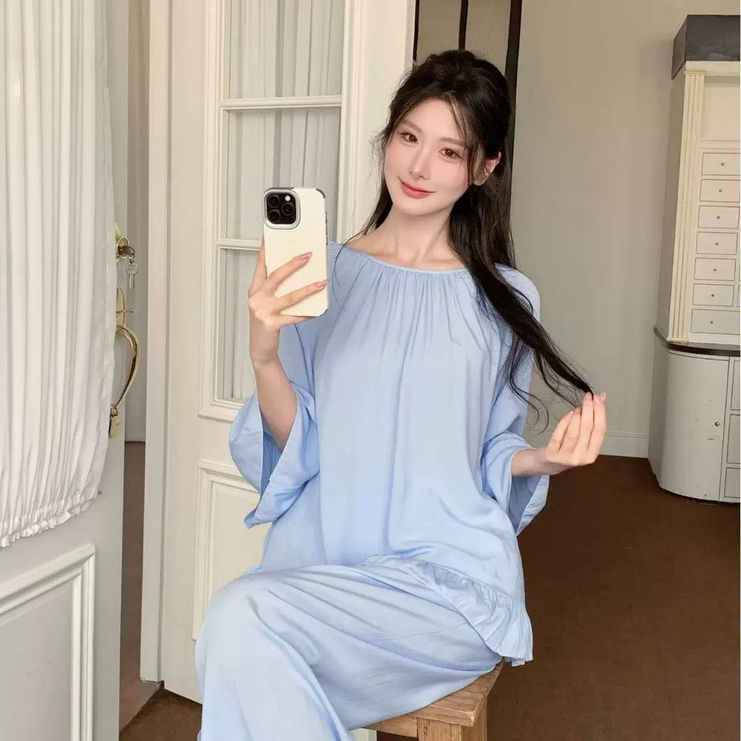 Women's Ruffle Sleeve Lounge Set