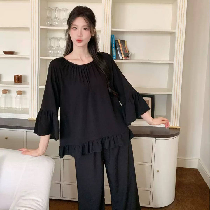 Women's Ruffle Sleeve Lounge Set