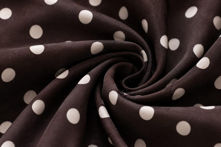 Polka Dot Bow Blouse – Long Sleeve Elegant Shirt